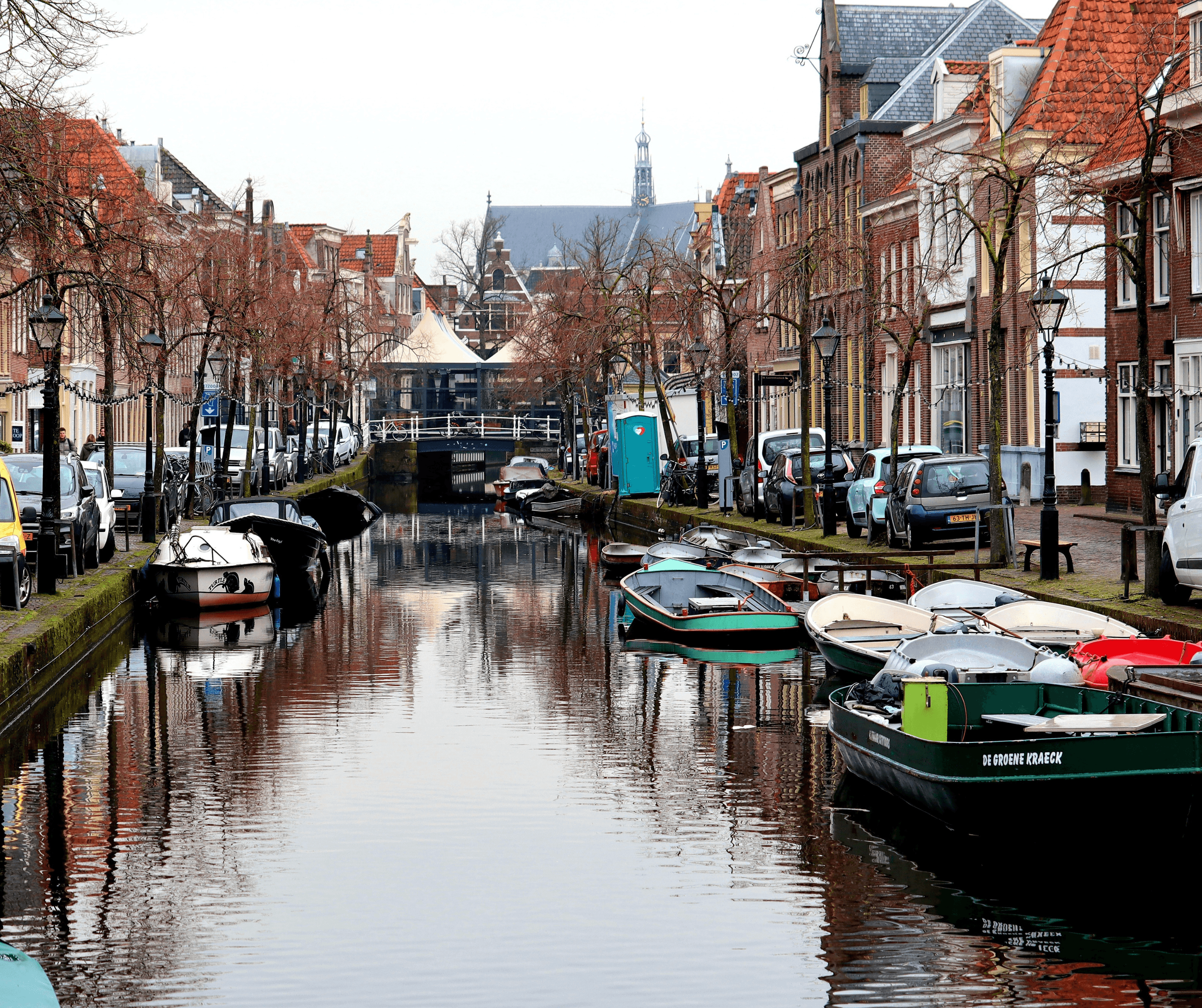 Kanaal in it stadscentrum from Alkmaar